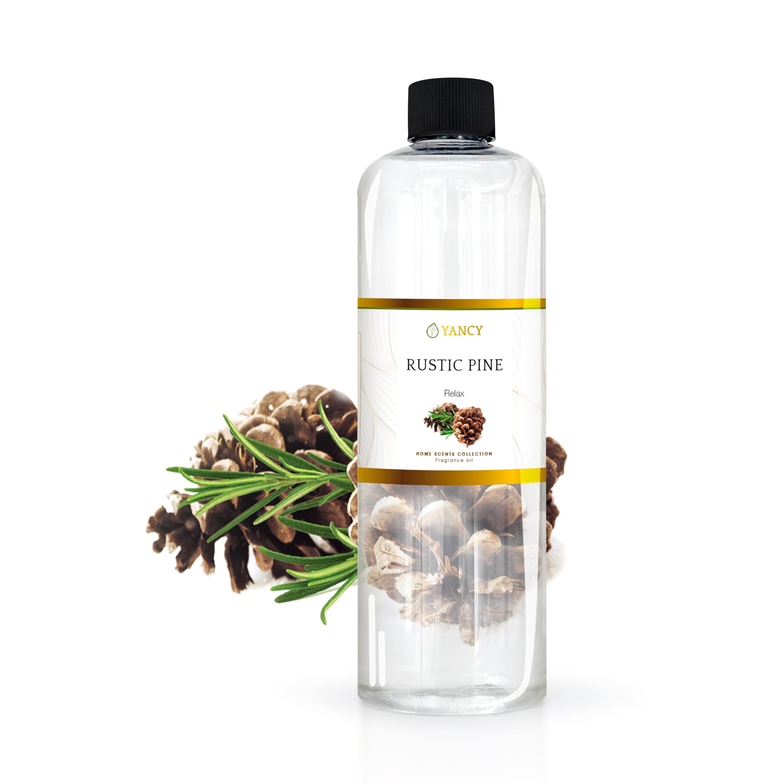 YANCY Pine fragrance oil 16oz bottle for diffusers and aroma lamps with fresh forest ambiance.