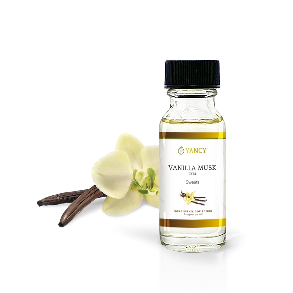 YANCY Vanilla Musk bottle for diffuser creates a warm, relaxing aroma in any room