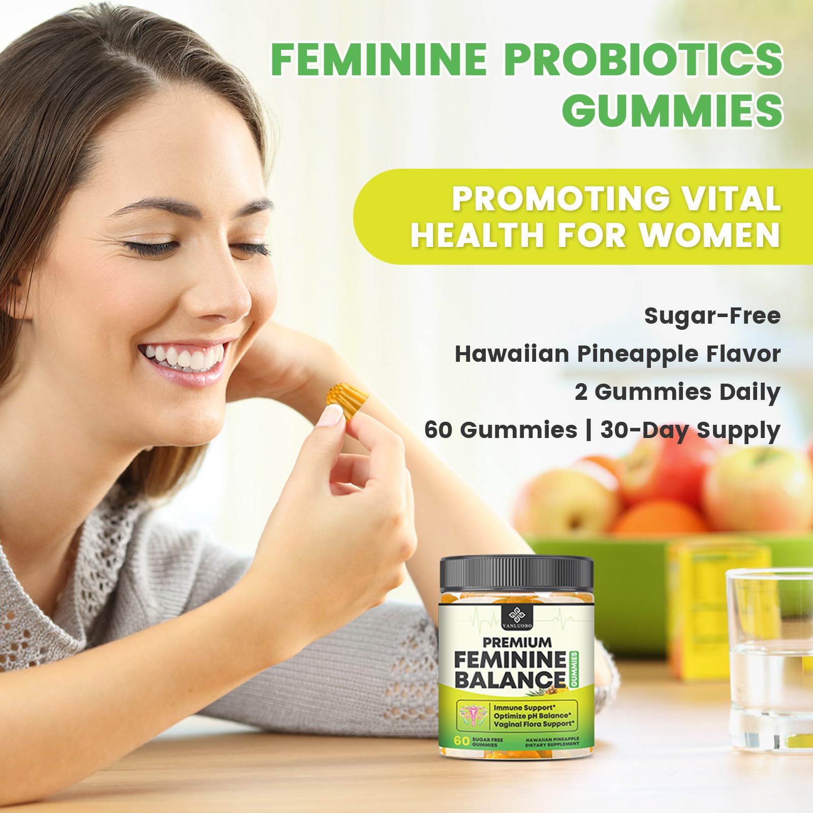 YANLUOBO vitamin C enriched formula supporting natural defenses.