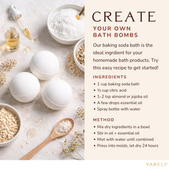Yareli Baking Soda Bath unscented label suitable for sensitive skin routines.