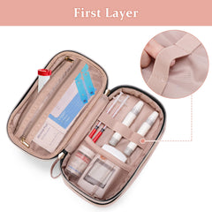 Yarwo insulin cooler case open reveals organized top compartment for meters.