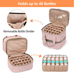 YARWO large-capacity compartment fits up to 48 pill bottles in 2nd and 3rd layers