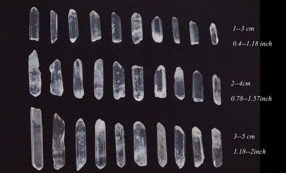 YATOJUZI irregular quartz points bulk pack for crystal grids and gifting.