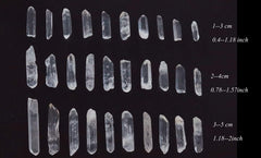 YATOJUZI irregular quartz points bulk pack for crystal grids and gifting.