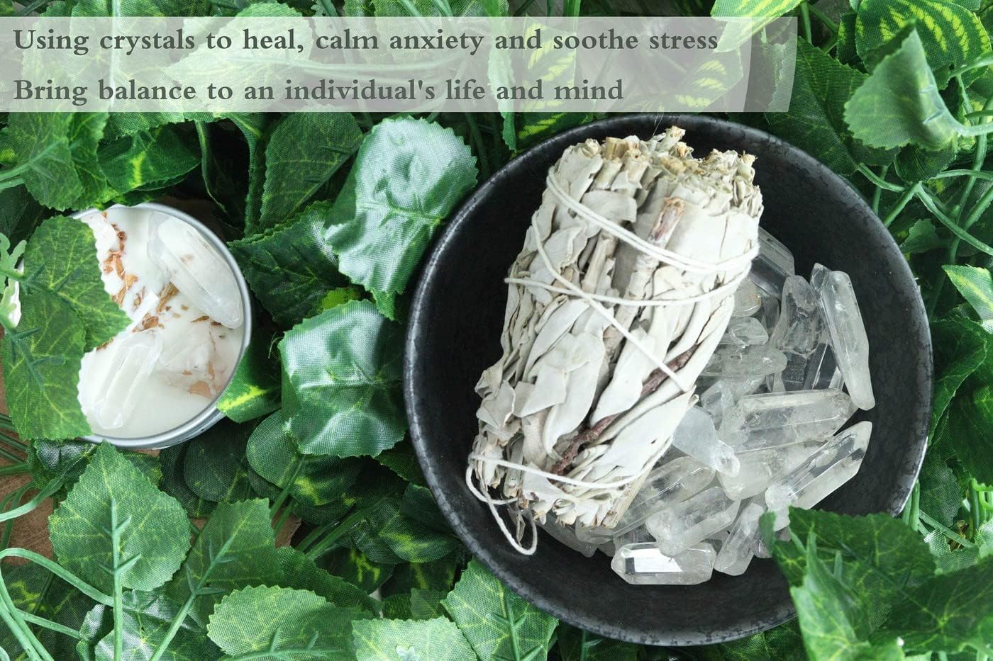 YATOJUZI quartz crystal wand ideal for meditation and divination sessions.