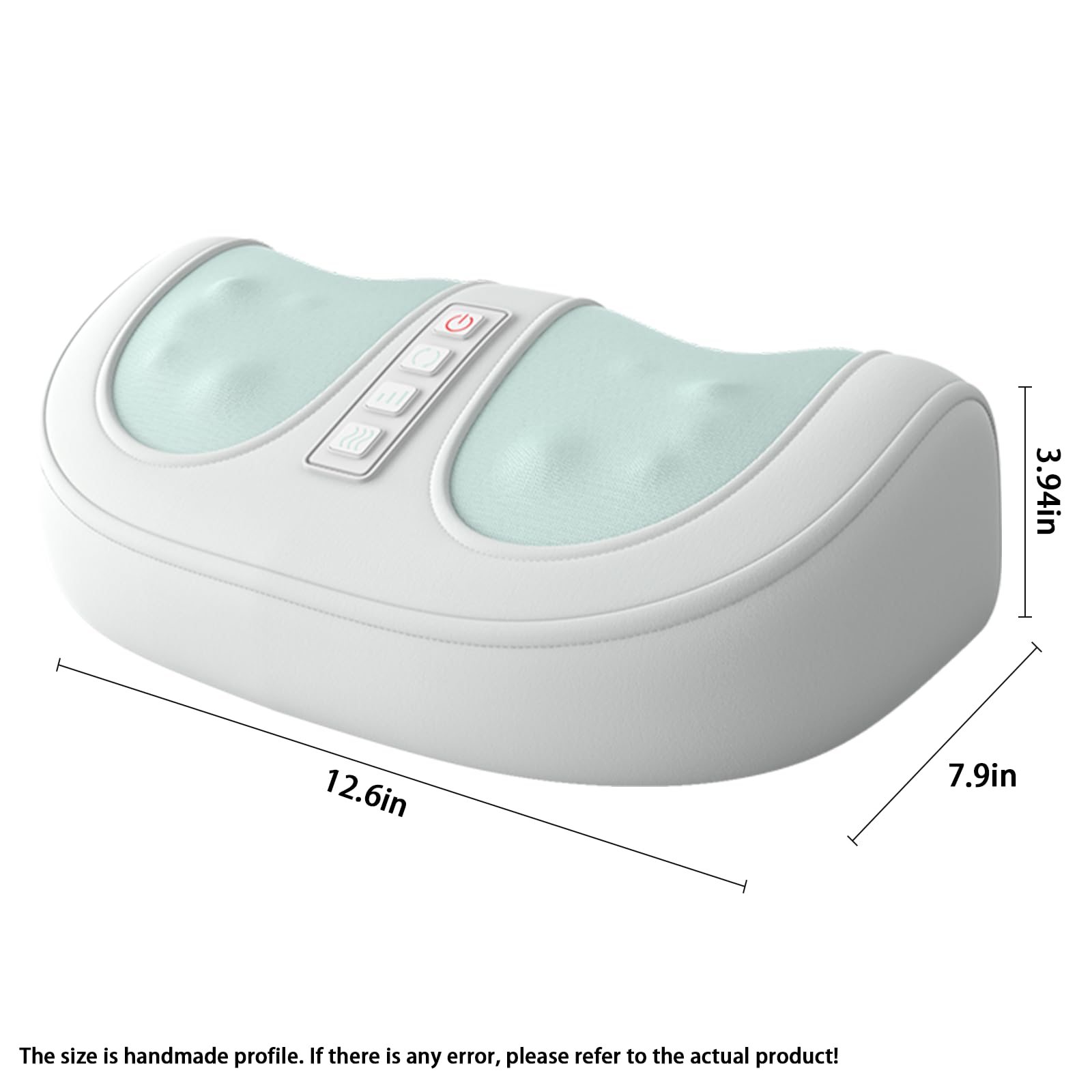 Yehenarn foot massager displaying 107.6°F warmth for soothing comfort