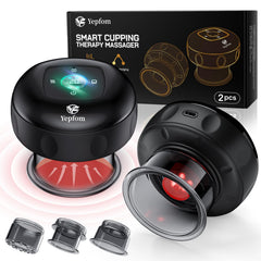 Yepfom 5-in-1 front view of the dynamic cupping set for targeted relief.
