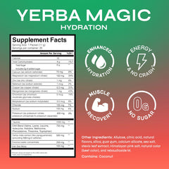 Yerba Magic watermelon-flavor stick dispensing into a glass for refreshment.
