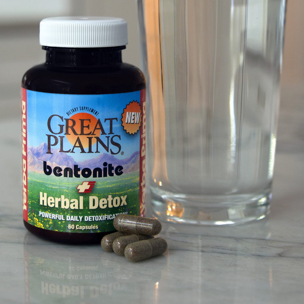 Yerba Prima Bentonite Detox on shelf, premium health support
