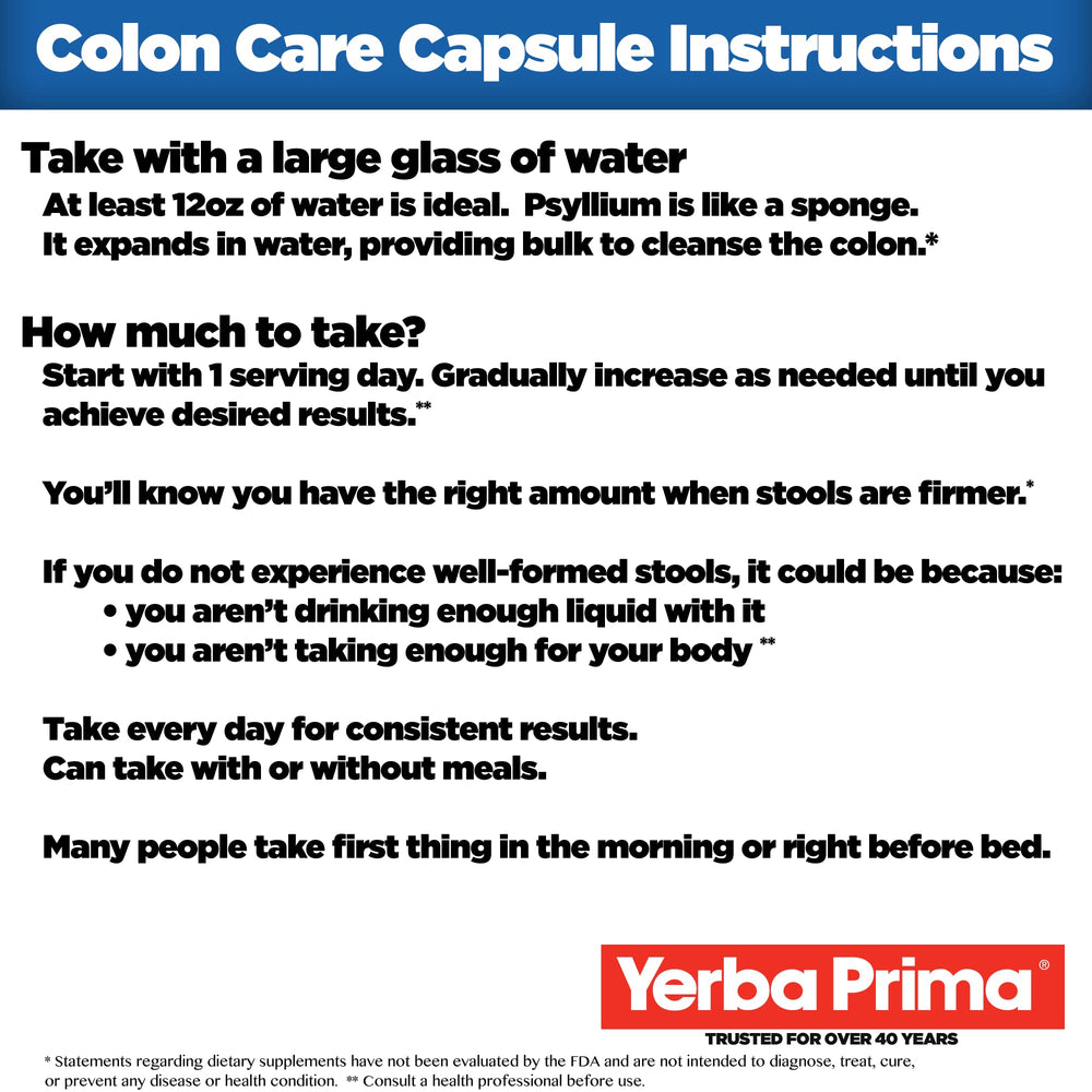 Yerba Prima nutrition label showing five fiber types included