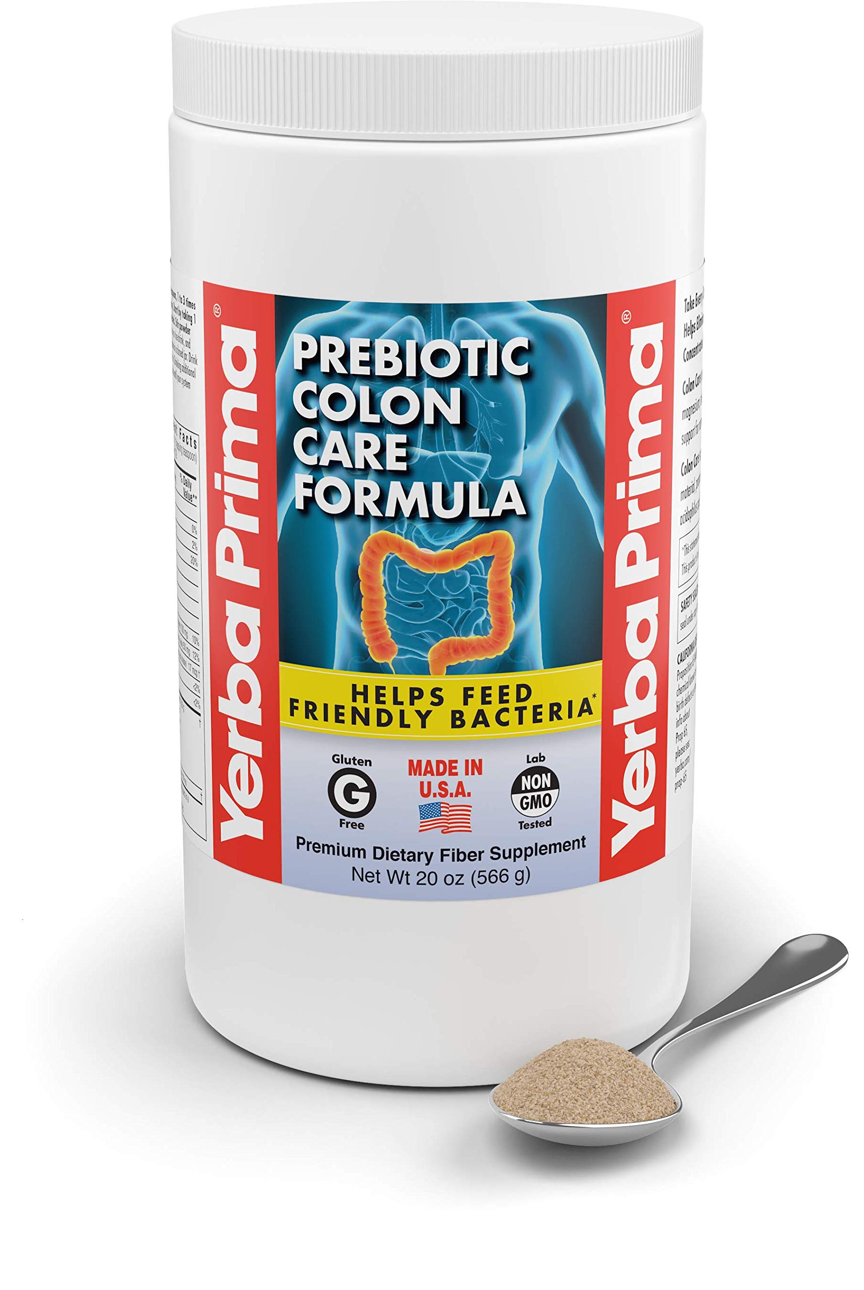 Yerba Prima colon care prepared drink in glass showing texture
