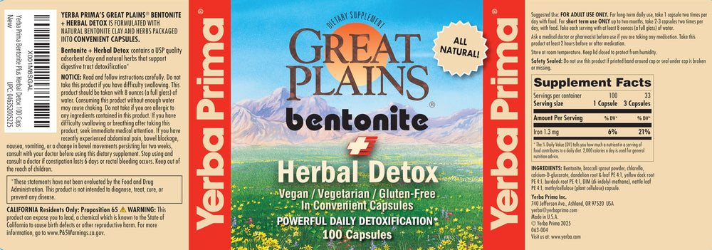Yerba Prima digestive support pairing with psyllium fiber for bulk.