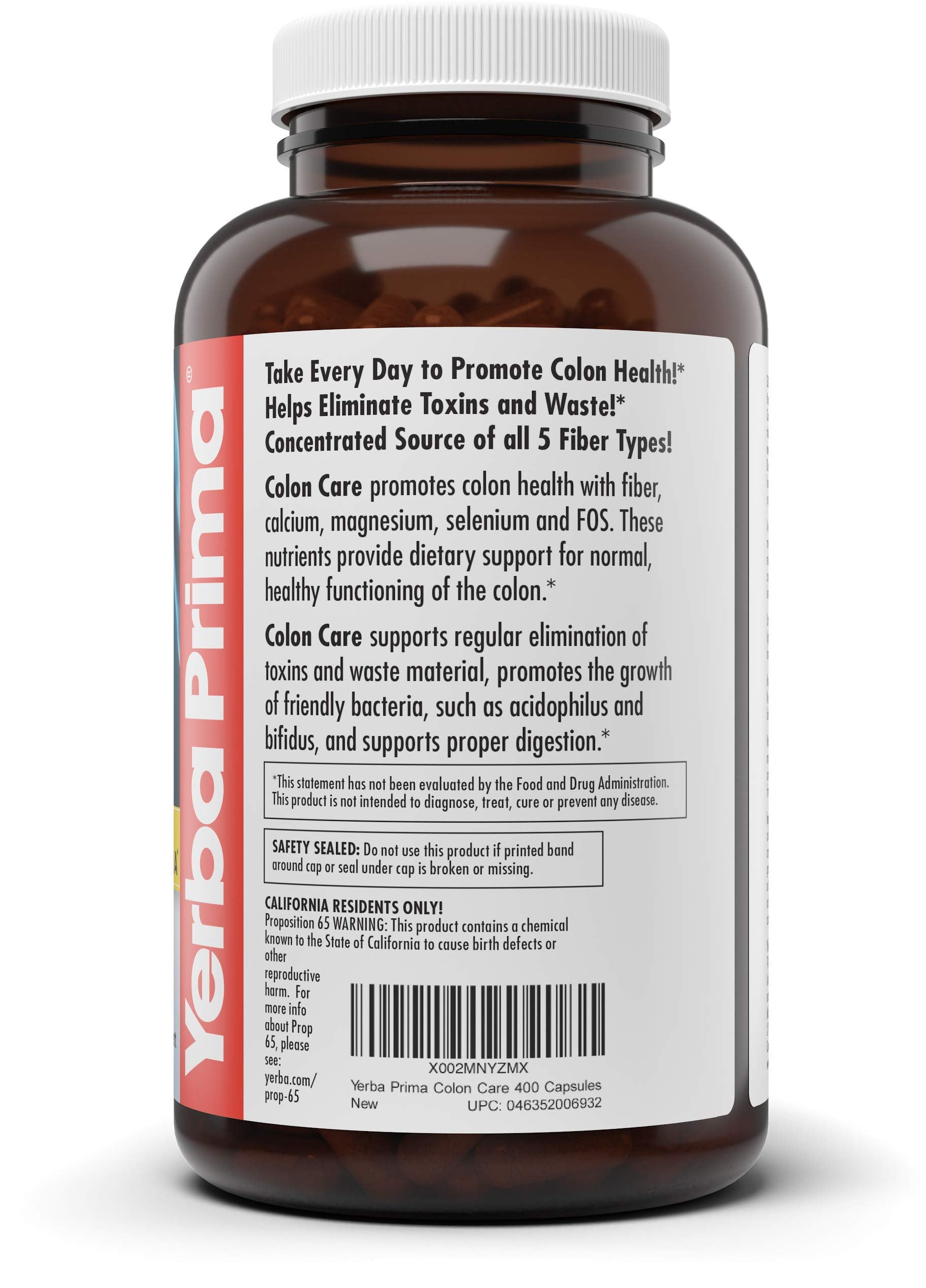 Yerba Prima FOS prebiotics support gut-friendly digestion