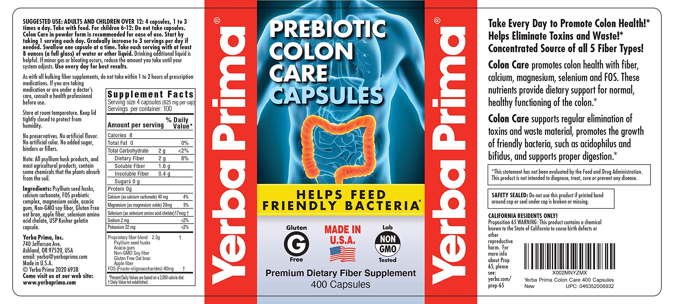Yerba Prima psyllium bulk detail highlights fiber that adds stool bulk