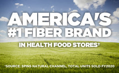 Yerba Prima capsules in daily-use setup suggest consistent fiber intake with meals.