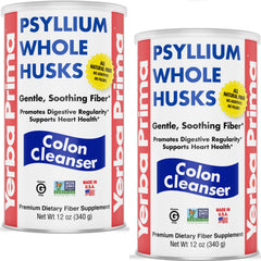 Yerba Prima Psyllium Whole Husks bottle front for trusted daily fiber support.