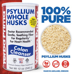 Yerba Prima Psyllium Whole Husks pack of 3 supports convenient daily fiber intake