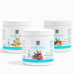 Yes You Can! Aloe Vera Drink Mix canister for convenient hydration with organic aloe vera.