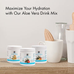 Yes You Can! Aloe vera ingredients display highlighting organic origin and natural hydration potential.