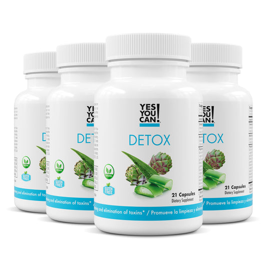 Yes You Can! detox bottle front view for convenient daily wellness.