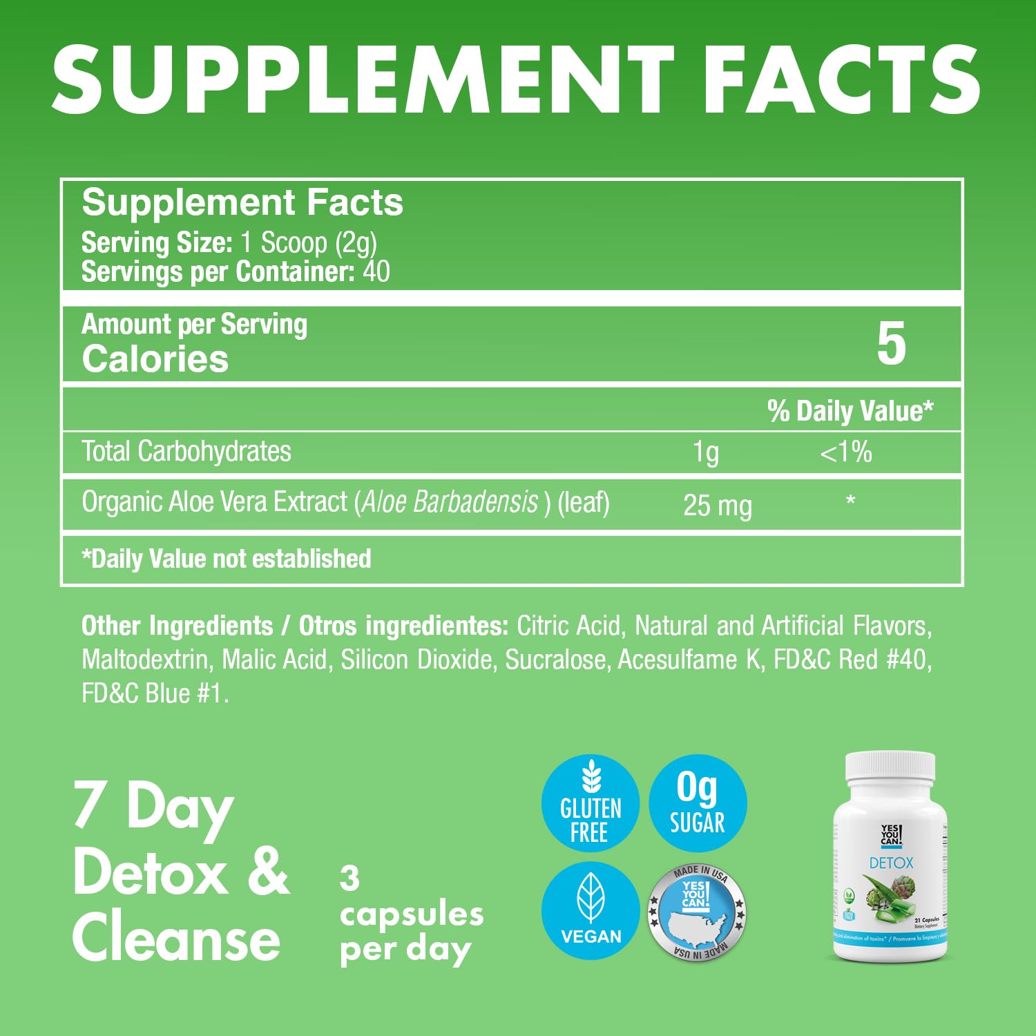 Yes You Can detox broccoli extract image hints nutrient-dense blend.