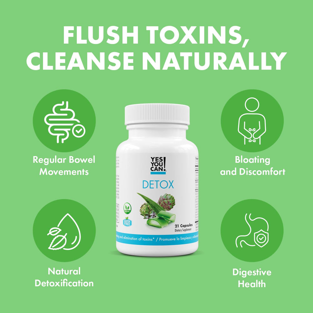 Yes You Can detox capsules pack highlights convenient daily use.