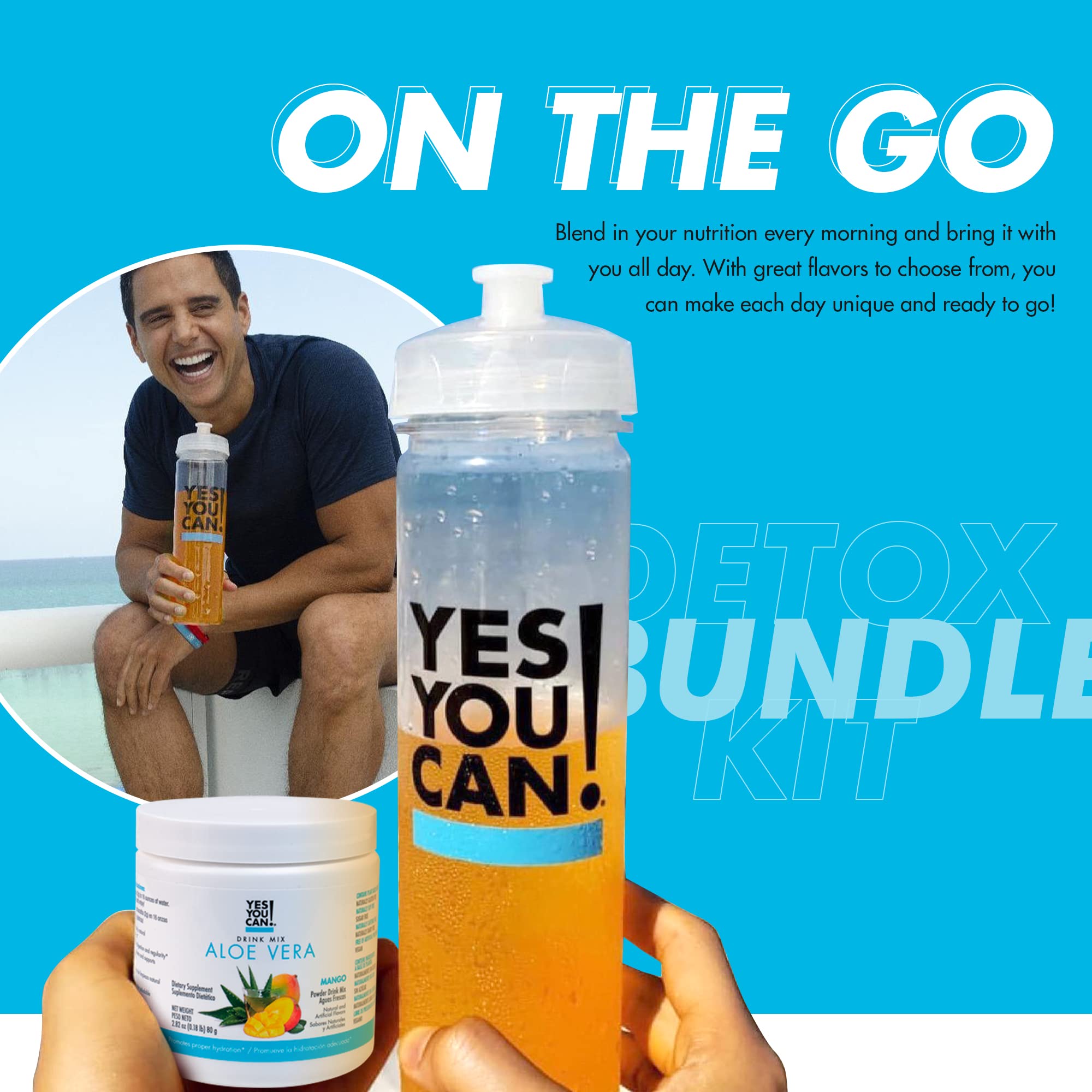 Yes You Can! packaging shows convenient all-in-one detox bundle