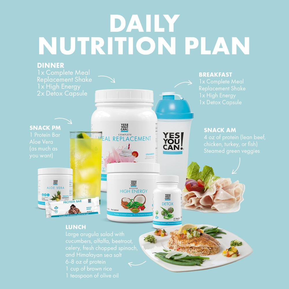 Yes You Can Aloe Vera Drink Mix tub for hydrating detox support.