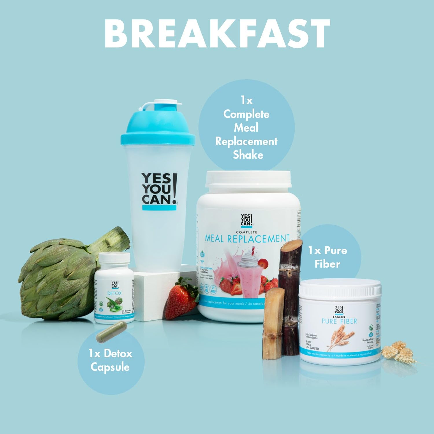 Yes You Can! Detox Plus Drink Mix for a flavorful daily cleanse.