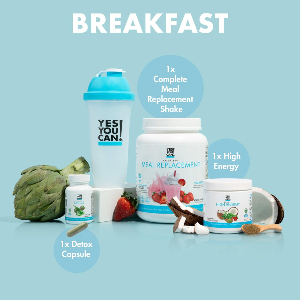 Yes You Can Detox Plus High Energy Shake Booster tube for sustained energy.