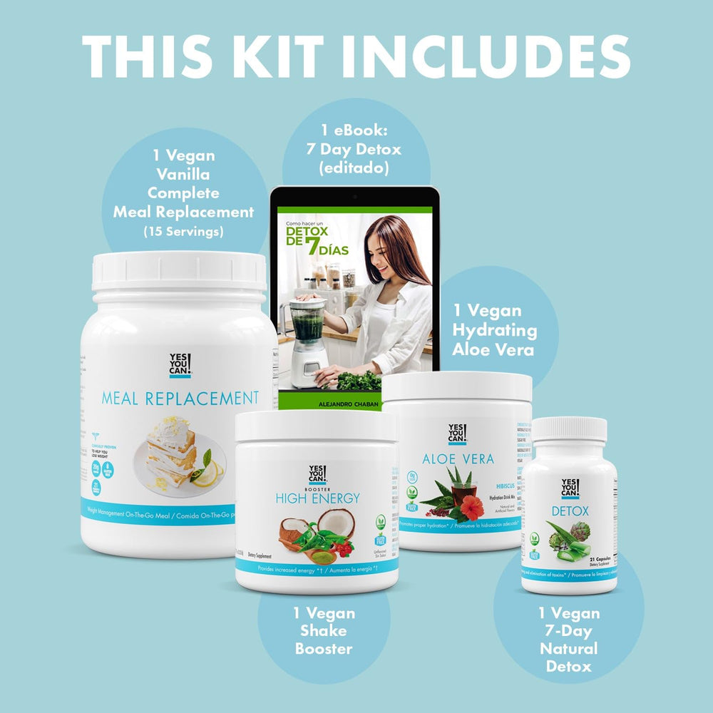 Yes You Can Detox Plus Meal Replacement tub for balanced nutrition.