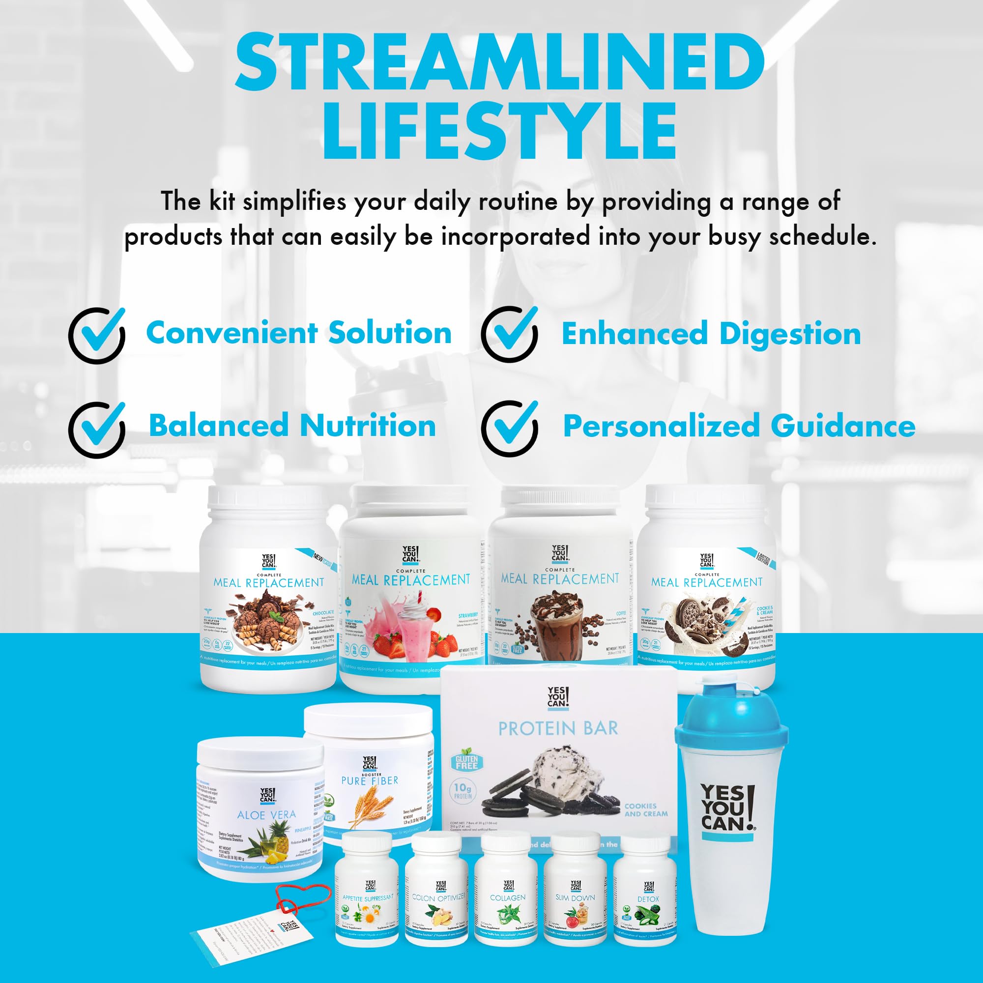 Yes You Can! diet supplements tablets imply daily wellness support.