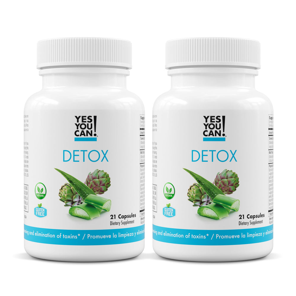 Yes You Can! detox pills bottle with compact capsules for daily wellness.
