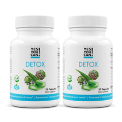 Yes You Can! detox pills bottle with compact capsules for daily wellness.