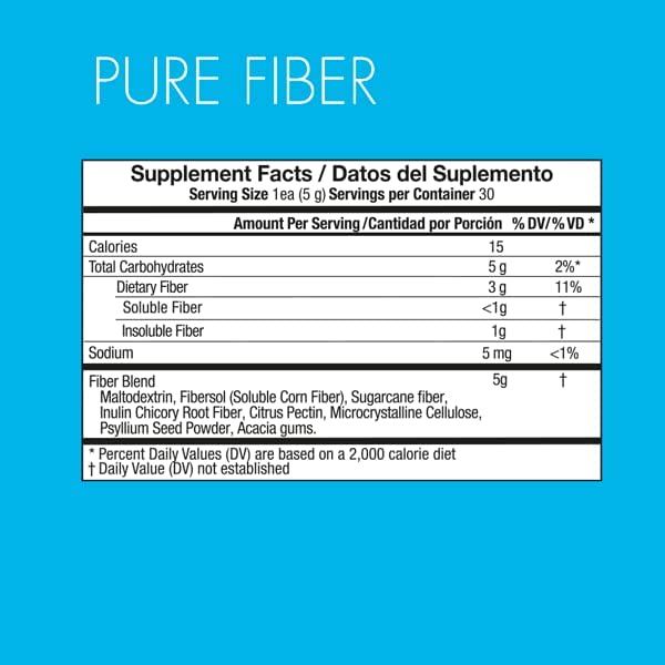 Yes You Can! Shake Booster Pure Fiber blends with meal replacement for smooth fiber support.