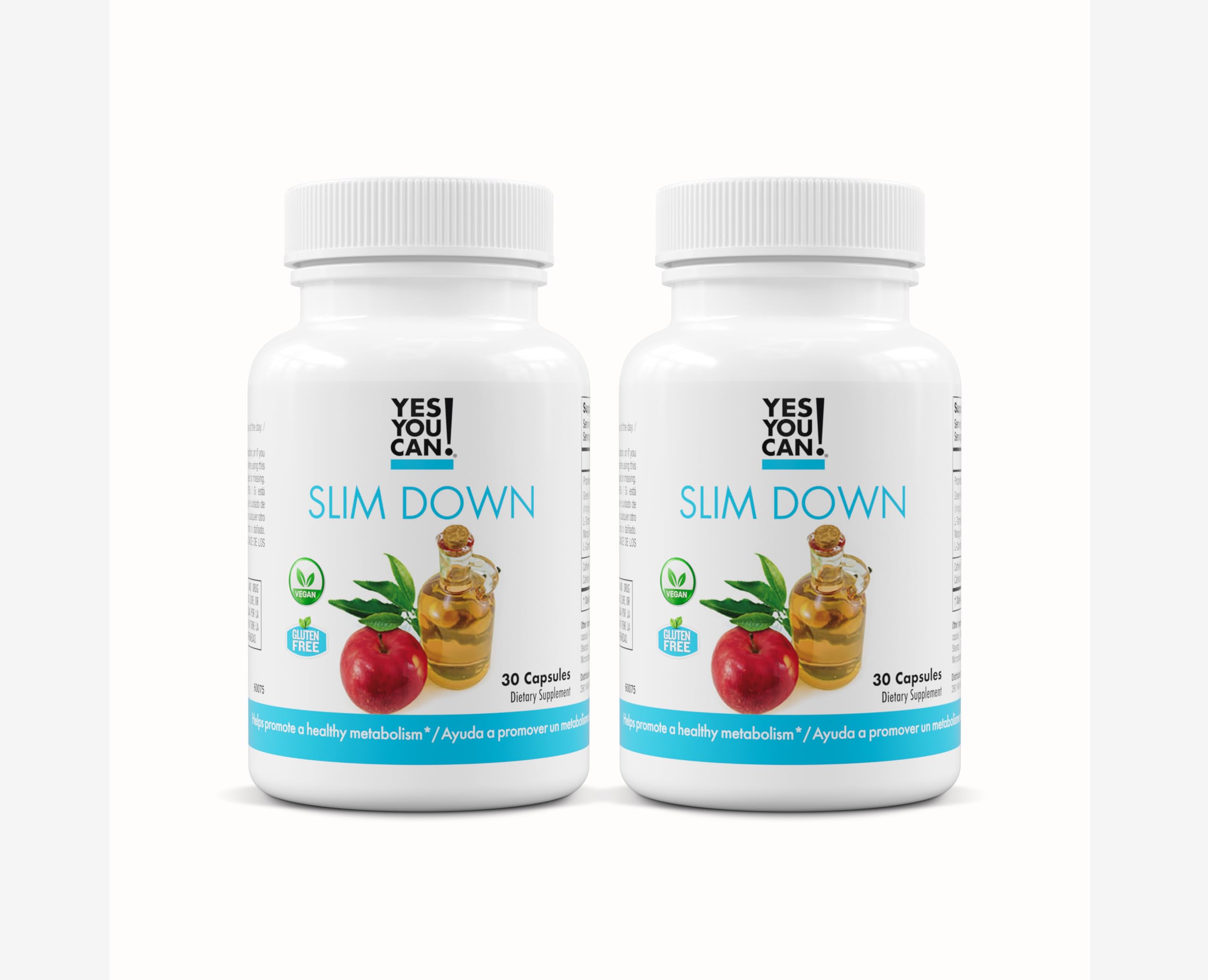 Yes You Can Slim Down bottle on a clean surface, convenient daily energy-support capsule routine.