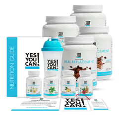 Yes You Can! Transform chocolate shake bottles offer protein-packed meal replacement for busy mornings.