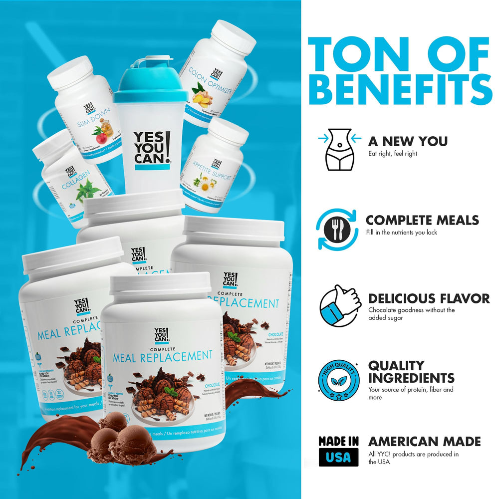 Yes You Can! Transform gluten-free label highlights dietary-friendly shake.