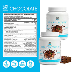 Yes You Can! Transform ingredient panel shows 22 vitamins and minerals per serving.