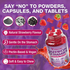 Yikecao saffron gummies strawberry flavor as a tasty daily ritual.