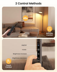 Yikola Light Floor Lamp offers 340° rotation for precise lighting angles.