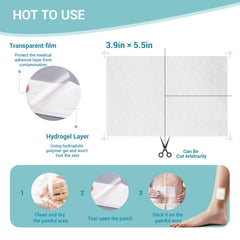 Yimimde 4% lidocaine patch illustrating long-lasting support during activity.