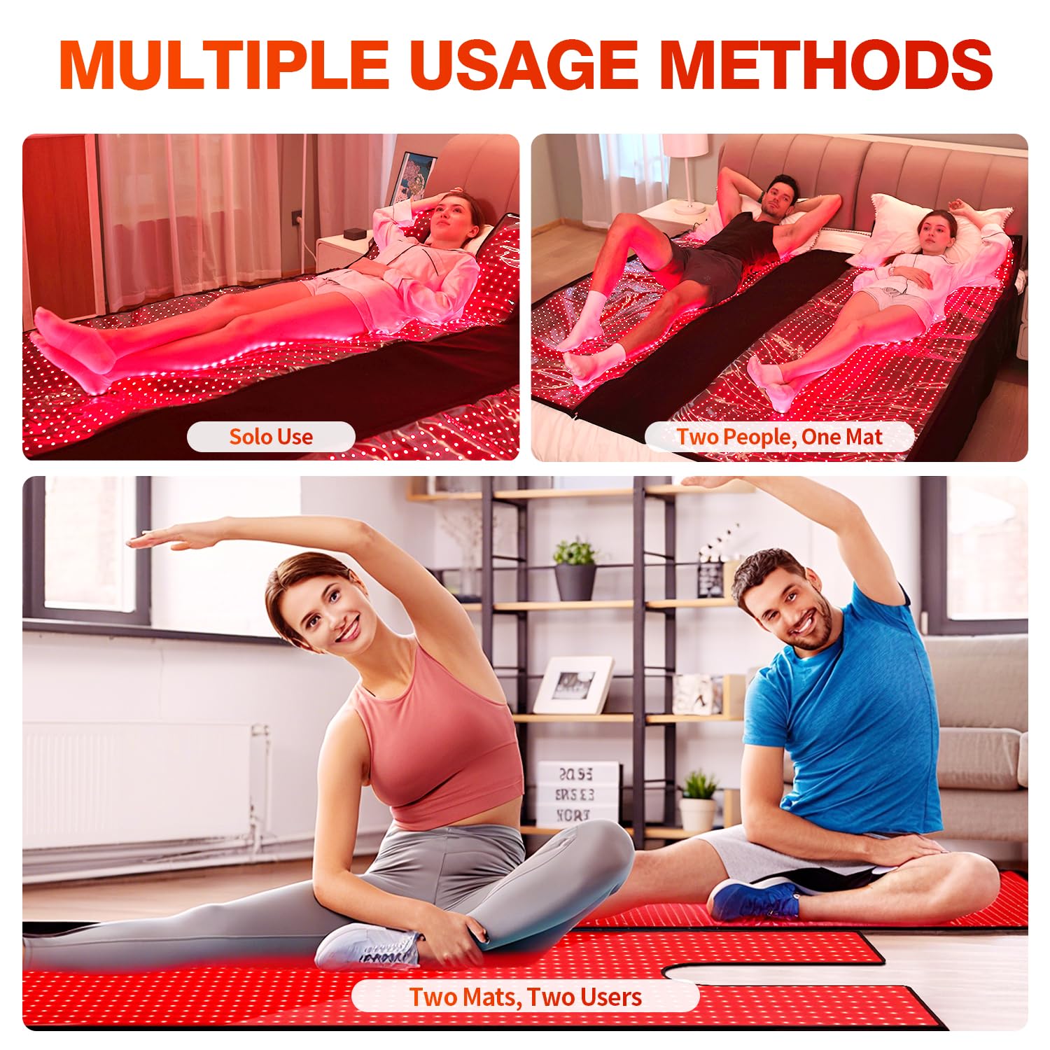 YIPFREE four modes Constant, 10 Hz, 40 Hz, and Breathing for versatility