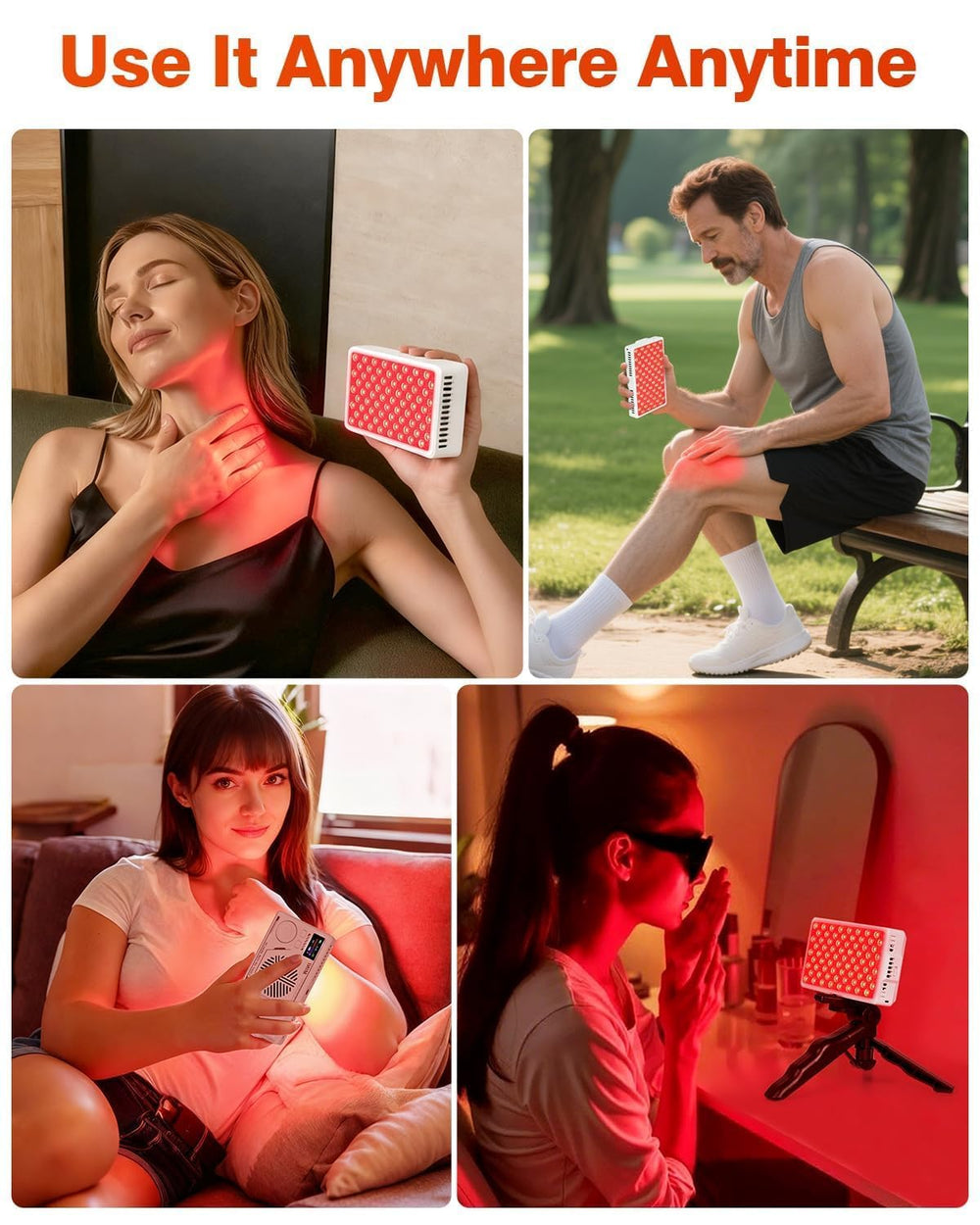 YIPFREE rechargeable battery enables cordless sessions anywhere, anytime.