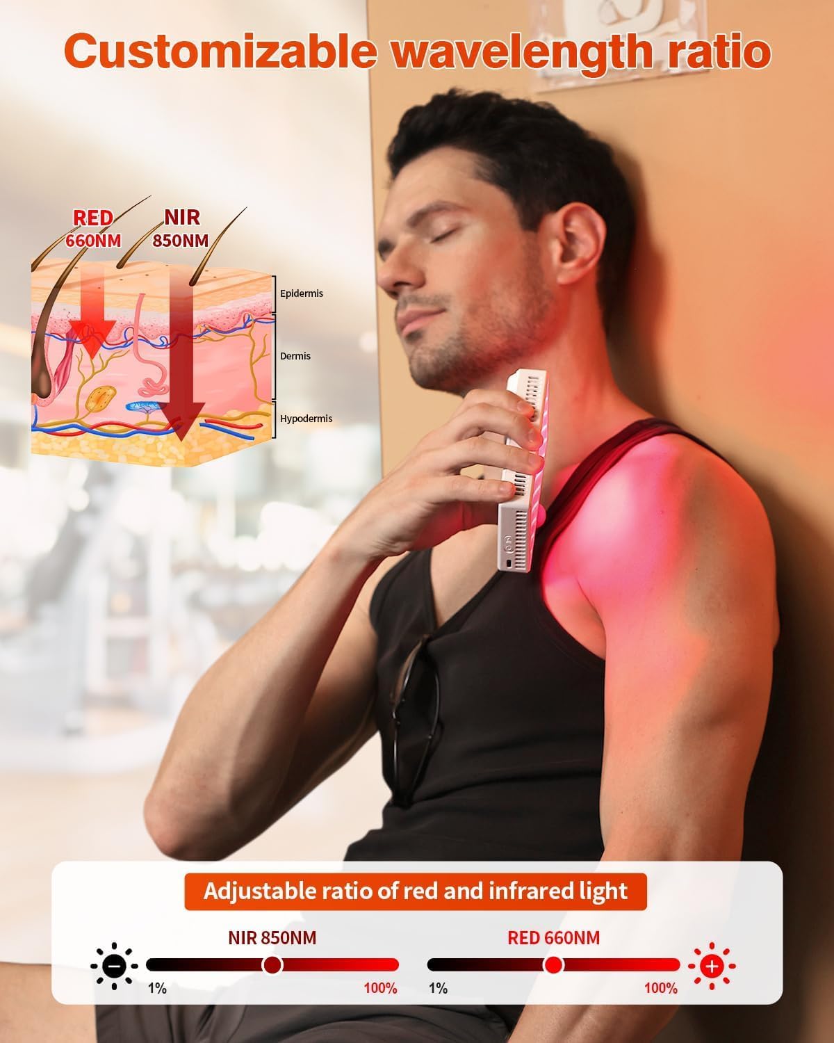 YIPFREE portable handheld device, compact and easy for on-the-go therapy.