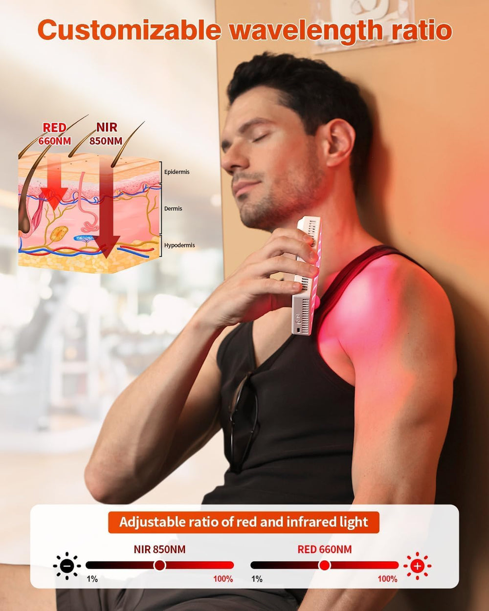 YIPFREE portable handheld device, compact and easy for on-the-go therapy.