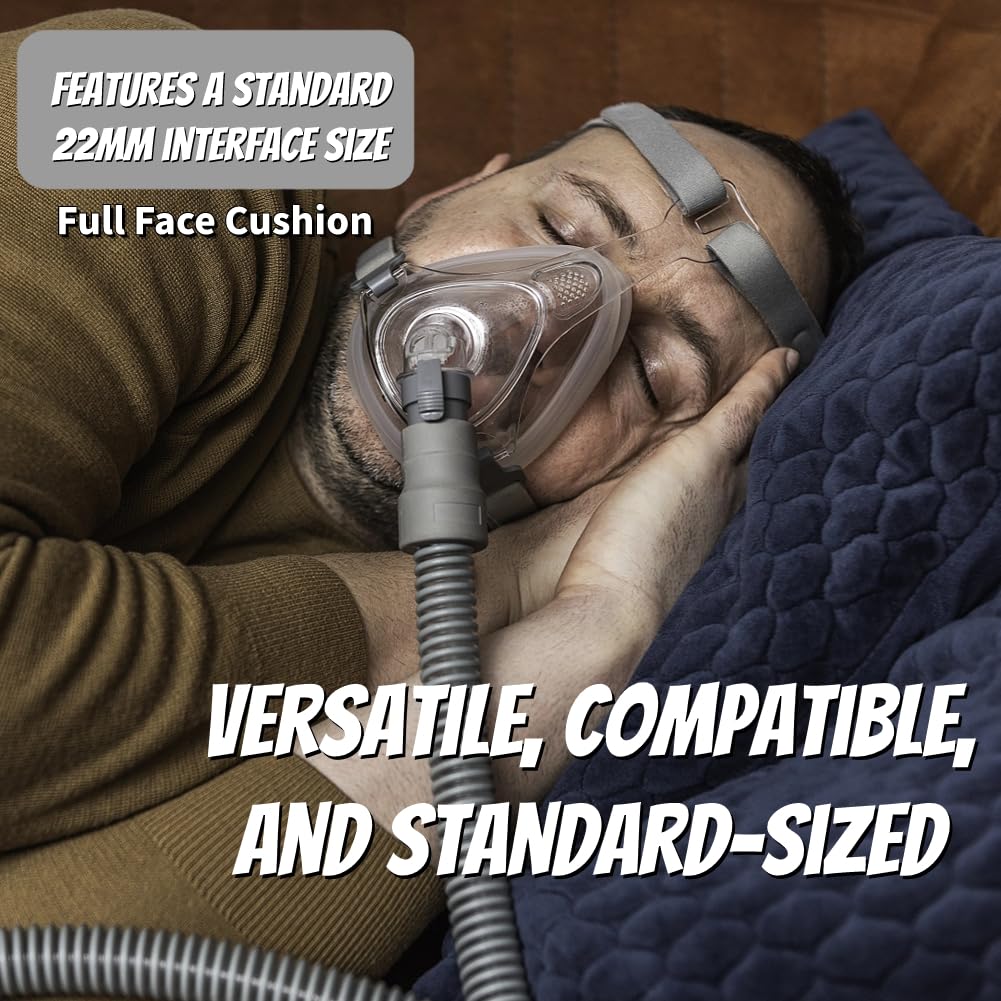 Yirwtof headgear close-up showcases soft elastic comfort