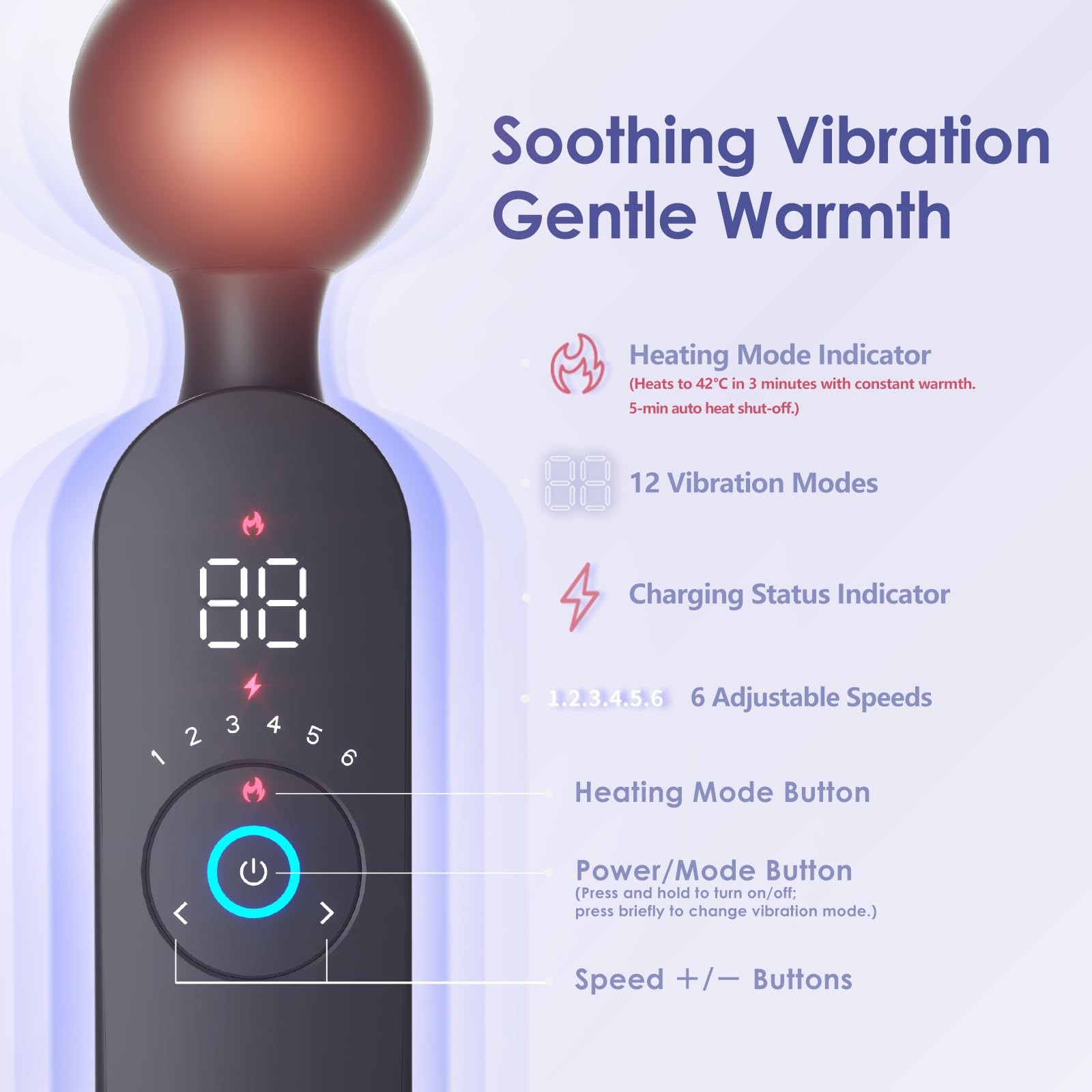 YIXIUTEN compact handheld massager features ergonomic design