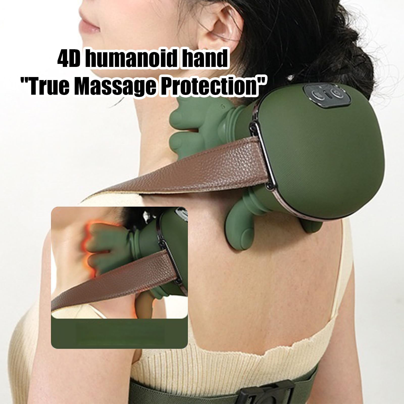 Yjcnelcr knead nodes mimic hand pressure for targeted muscle comfort