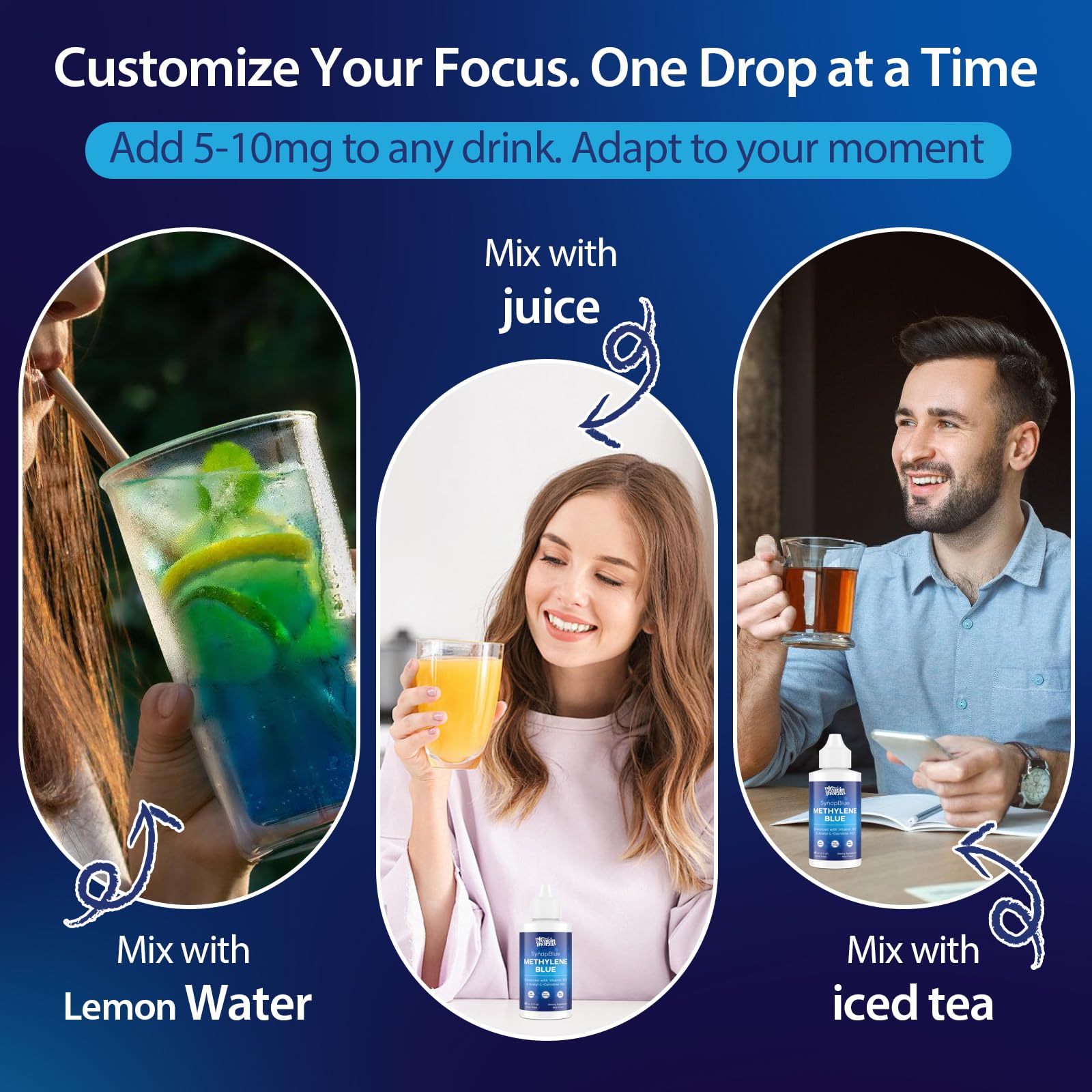 YLVARIN THORIA Methylene Blue Drops mint flavor provides refreshing taste during use